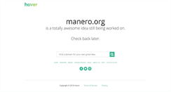 Desktop Screenshot of manero.org
