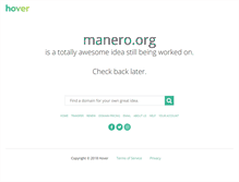 Tablet Screenshot of manero.org